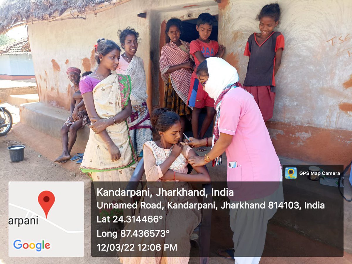 sanmatindia's tweet photo. Reaching the last person for covid vaccination is still tough in hard to reach area. All credit goes to @GiveIndia and team @sanmatindia.
#Inwoods #OnMountains https://t.co/eQWza9YHWu