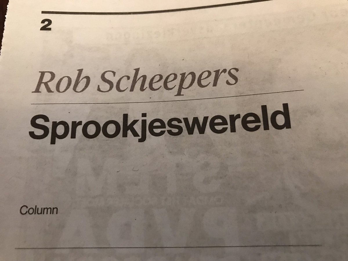 Echt ieder weekend in een deuk om <a href="/RobScheepers/">Rob Scheepers</a> in <a href="/brabantsdagblad/">Brabants Dagblad</a> #eendagnietgelacheniseendagnietgeleefd