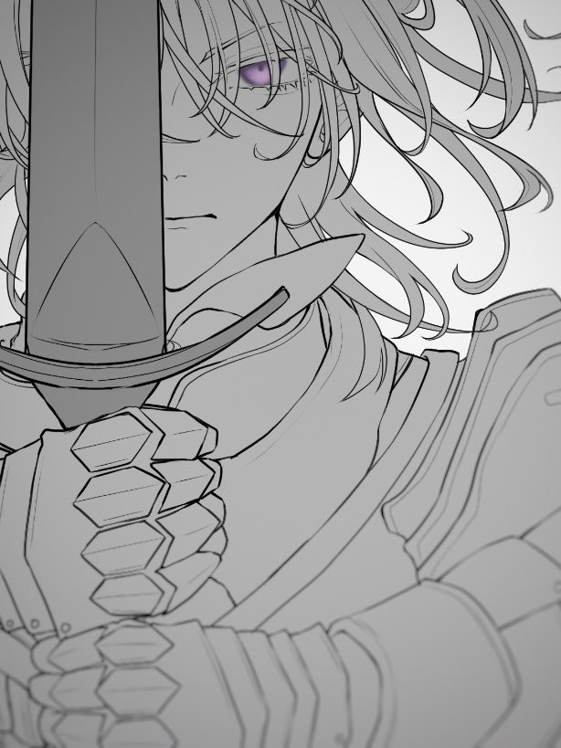 Wip! Trying out thicker lines today =u= 