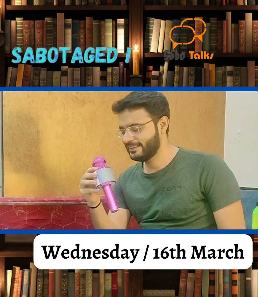 coop_charcha's tweet photo. A 'Half Serioused Interview ' ๐
Ft. @sambhav.writer one of the writers of our beloved & Critically Acclaimed Show #WagleKiDuniya On #SaboTalks This Wednesday 3:00 PM IST
..
Channel link here do subscribe !https://t.co/kYMa62F01S
..
#writer #hatsofftothewriters #sabotaged #yt https://t.co/BJxq9DCnL9
