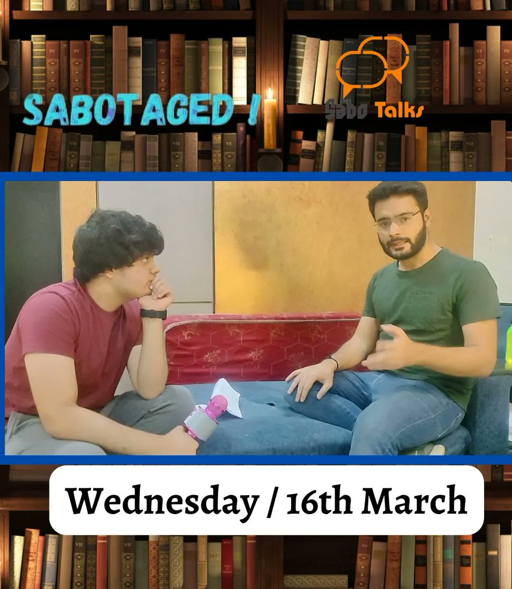 coop_charcha's tweet photo. A 'Half Serioused Interview ' ๐
Ft. @sambhav.writer one of the writers of our beloved & Critically Acclaimed Show #WagleKiDuniya On #SaboTalks This Wednesday 3:00 PM IST
..
Channel link here do subscribe !https://t.co/kYMa62F01S
..
#writer #hatsofftothewriters #sabotaged #yt https://t.co/BJxq9DCnL9