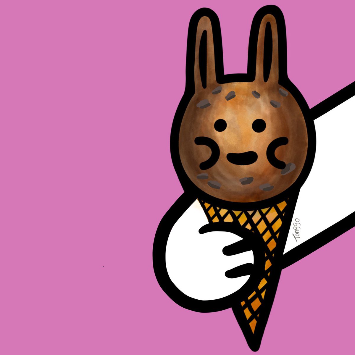 tonggobyjoo0kim's tweet photo. Rather than a cup of coffee, I like Jamoka chocolate chip ice cream.🍦
#nft #nftart #NFTartist #nftcollector #OPENSEA #rabbit #jamoca https://t.co/58reDqdaAB