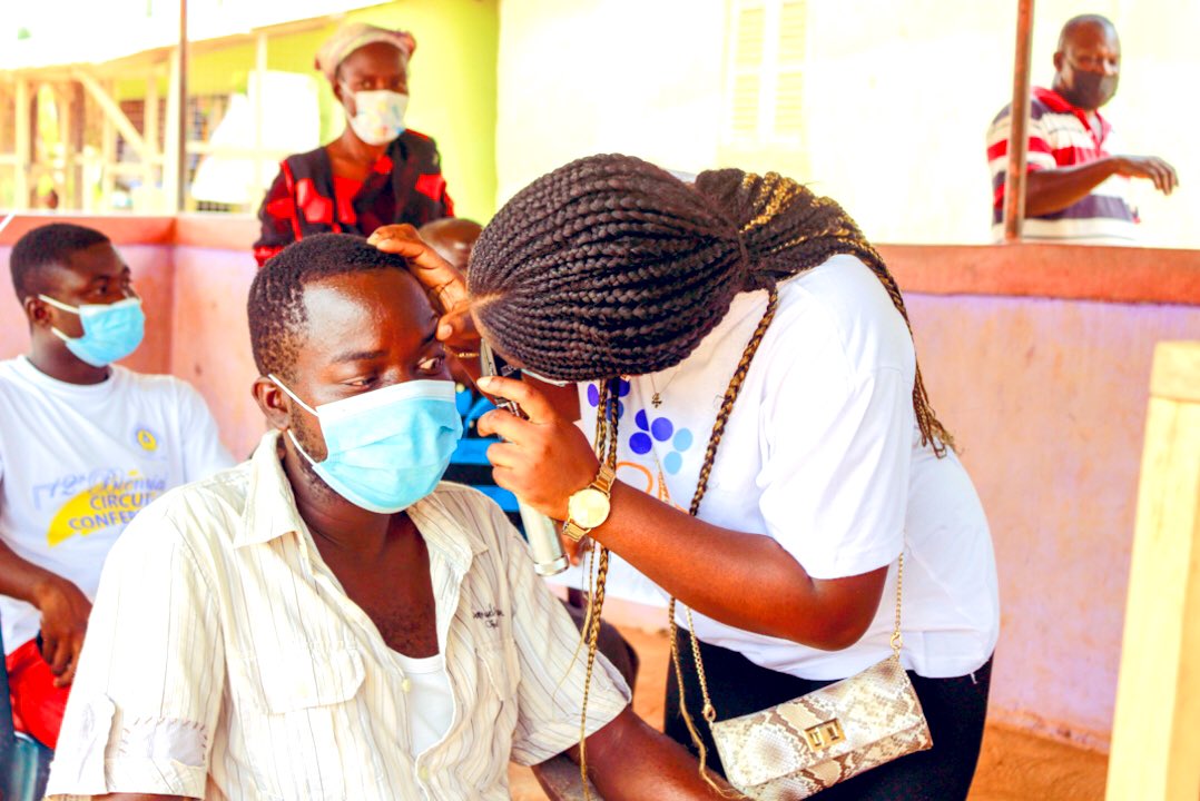 VoiceOfUCC's tweet photo. The Department of Optometry and Vision Science, UCC, as part of its commitment to communities in and around the University, has undertaken a week-long community outreach programme where free eye screening and ophthalmic services were provided. https://t.co/lRgCrBgbGR
