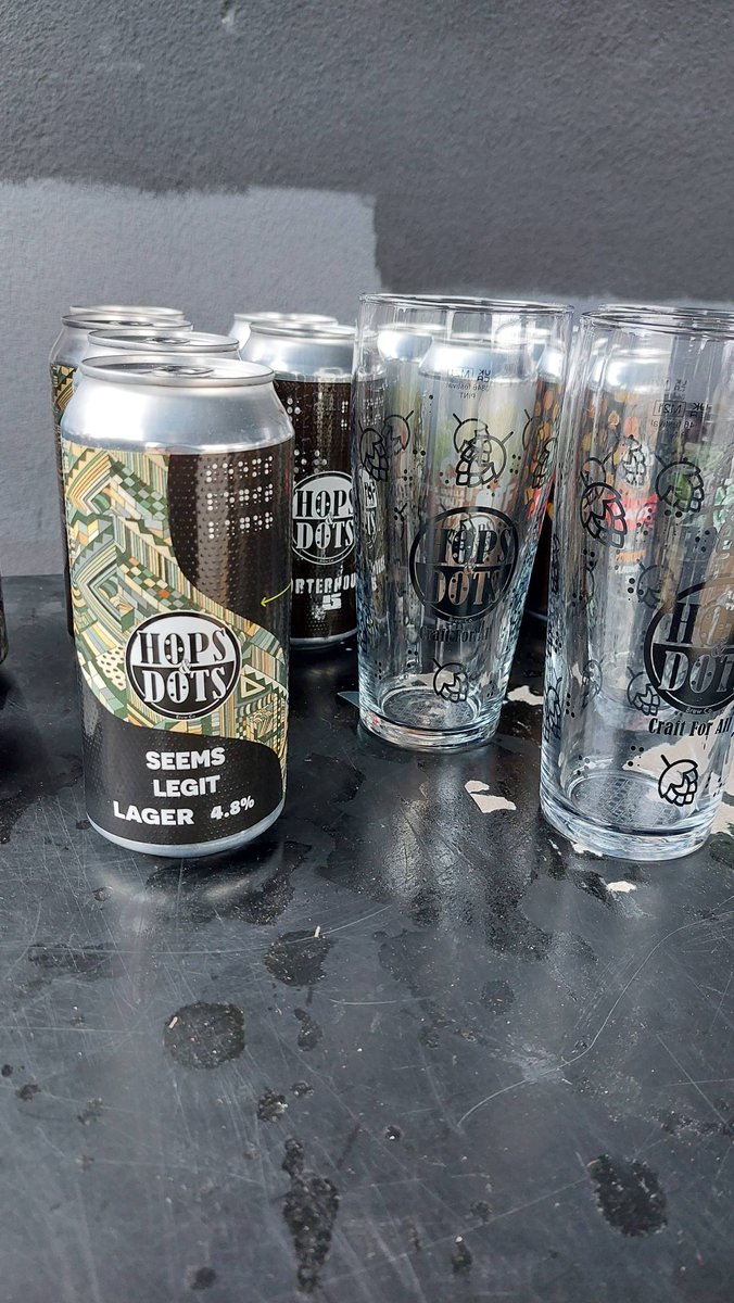 hopsanddotsbrew's tweet photo. Today we will be back Ponteland Memorial Hall today!
Seems Legit Lager is our new core beer!
Come grab a can! 3 cans for Β£10 or 4 for Β£12.
#CraftForAll #CraftBeerNcl #beerplease https://t.co/DpoiCguRES