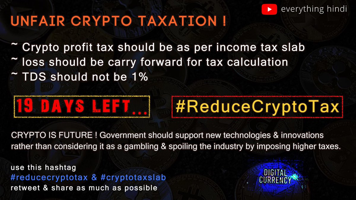 EverythingAjay's tweet photo. #reducecryptotax #cryptotaxslab https://t.co/fcr3VfiUp0
