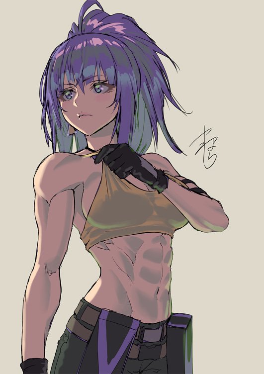 Jonatha4480's tweet photo. Gonna make a curated folder on my phone oof anime/vidya girls with abs I'll look at every time I don't feel like going to the gym. Any other pic suggestions are welcomed. https://t.co/MxzhTslwka