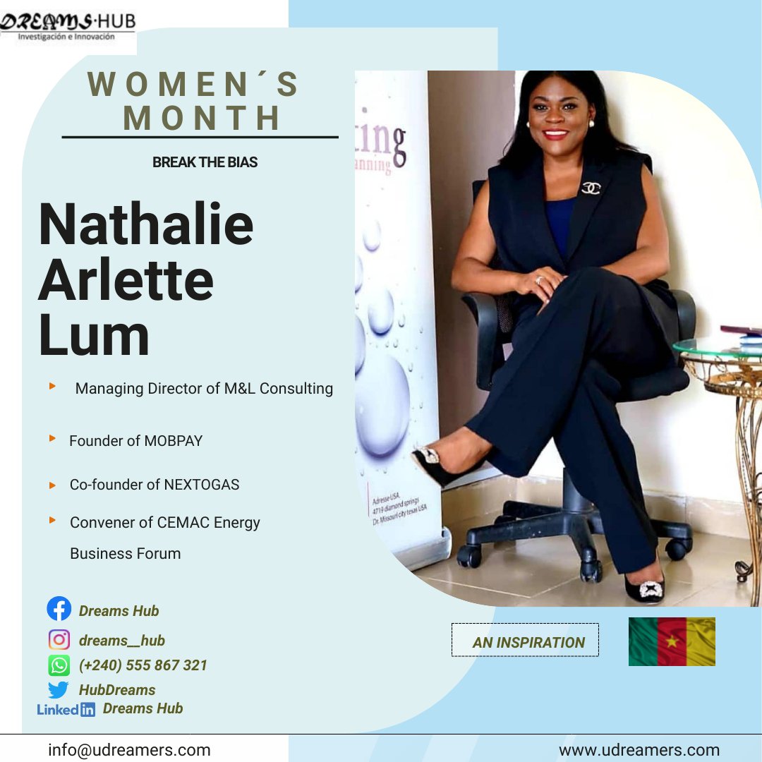 HubDreams's tweet photo. 💎 WOMAN OF THE DAY 💎 

@NathalieLum is one of Africa's industrious business leaders and in November of 2021, she was presented with the certificate of congressional recognition in Texas, USA, for being an outstanding business leader.

#IWD2022 #MesDeLaMujer https://t.co/Pl2BqWylWH