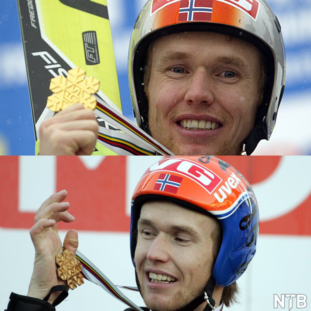 Norskijump's tweet photo. Listen over 🇳🇴 verdensmestere i skiflyging 🥇

▪️1988: Ole Gunnar Fidjestøl ▪️2004: Roar Ljøkelsøy ▪️2006: Roar Ljøkelsøy ▪️2018: Daniel-André Tande ▪️2022: Marius Lindvik https://t.co/FSOpIyyoDM