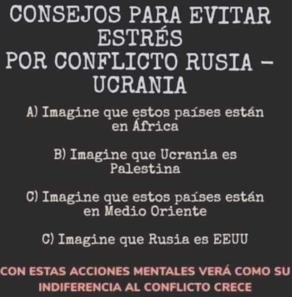 gorkaotxoa's tweet photo. Consejos para evitar estrés por conflicto Rusia-Ucrania: https://t.co/TcaurzWVXs