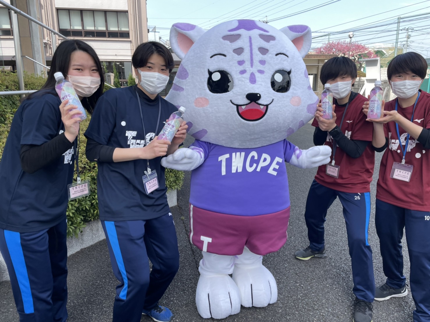 TWCPE 東女体大 スウェット ジャージ 黒 オレンジ O