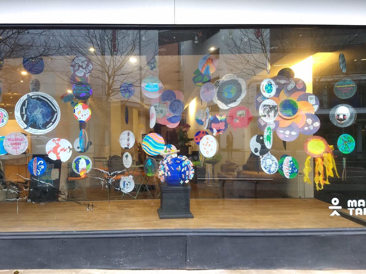 LeoJac_Artist's tweet photo. Exhibition on the environment by the young people my brother creatively works with. At MakeTank, a cultural centre for social change, Exeter. UK. 💕#artactivities #youthwork #artandscience https://t.co/sVGs36xkVc