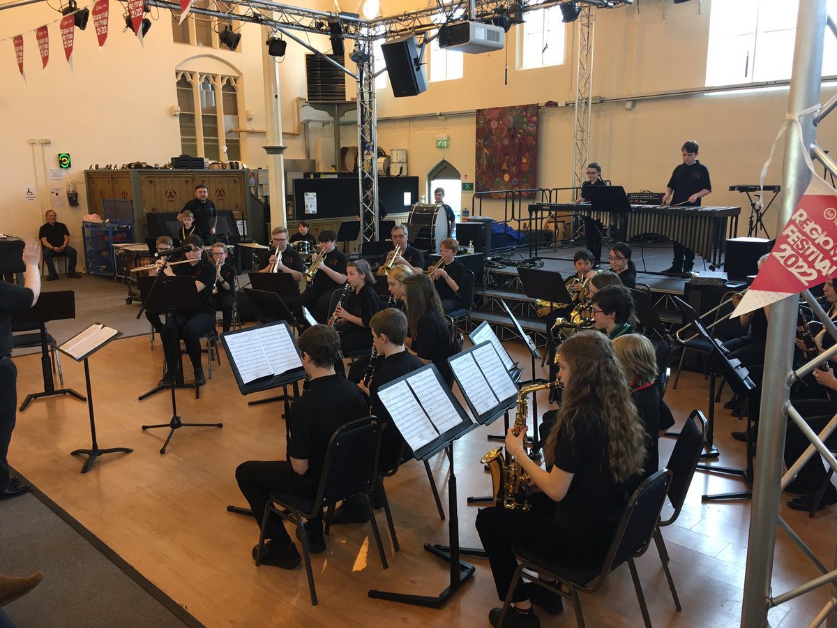 Starting of the second session we have Swindon Young Musicians Wind Band  #mfyregionalfestival2022 #mfyregionalfestival #musicforyouth Music for Youth