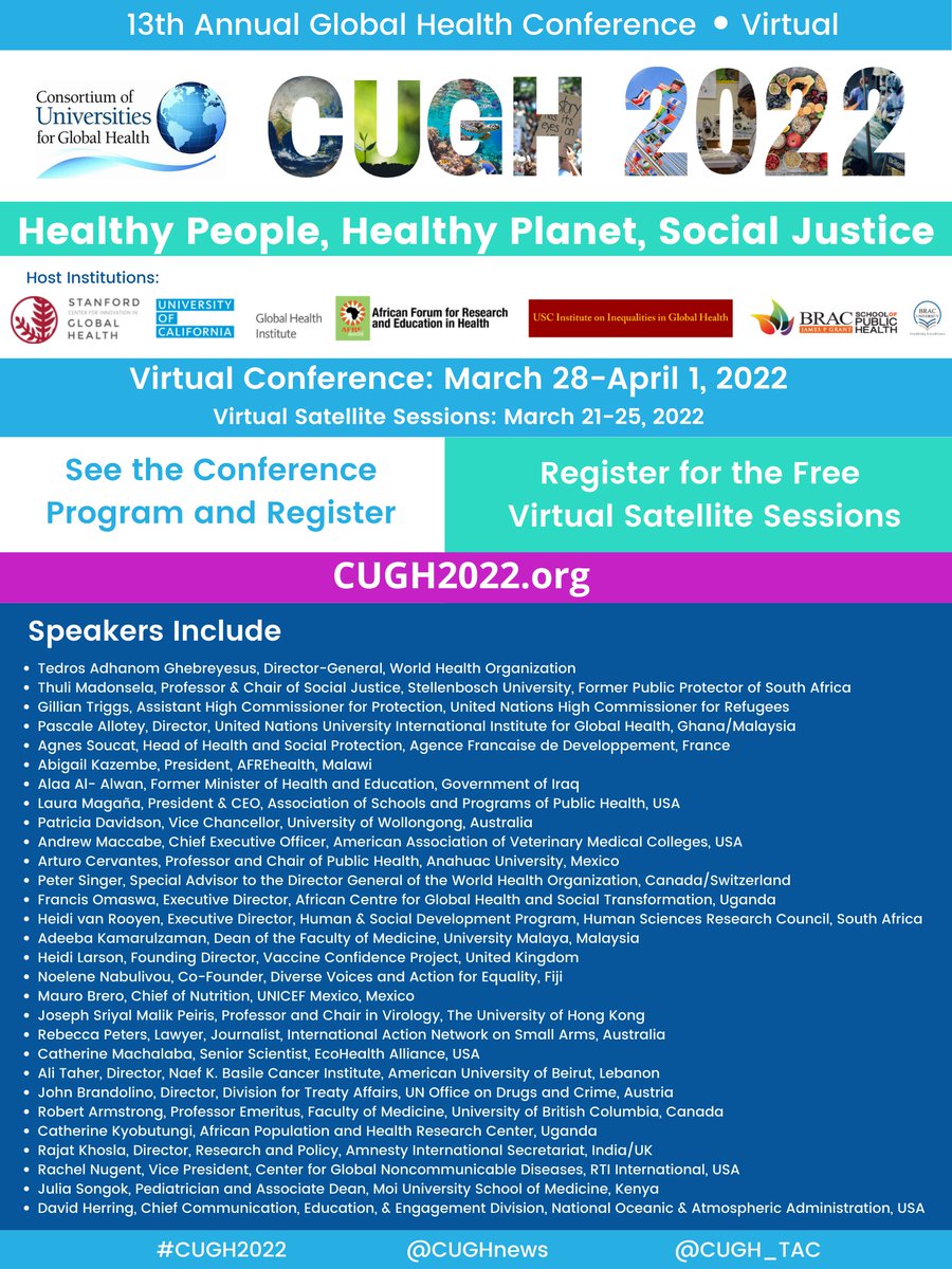 #CUGH2022 fast approaches! Have you got your ticket yet? 

cugh2022.org <a href="/keithmartinmd/">Keith Martin MD</a> <a href="/CUGH_TAC/">CUGH Trainee Advisory Committee (CUGH TAC)</a> <a href="/LancetGH/">The Lancet Global Health</a> <a href="/StanfordCIGH/">Stanford Center for Innovation in Global Health</a>