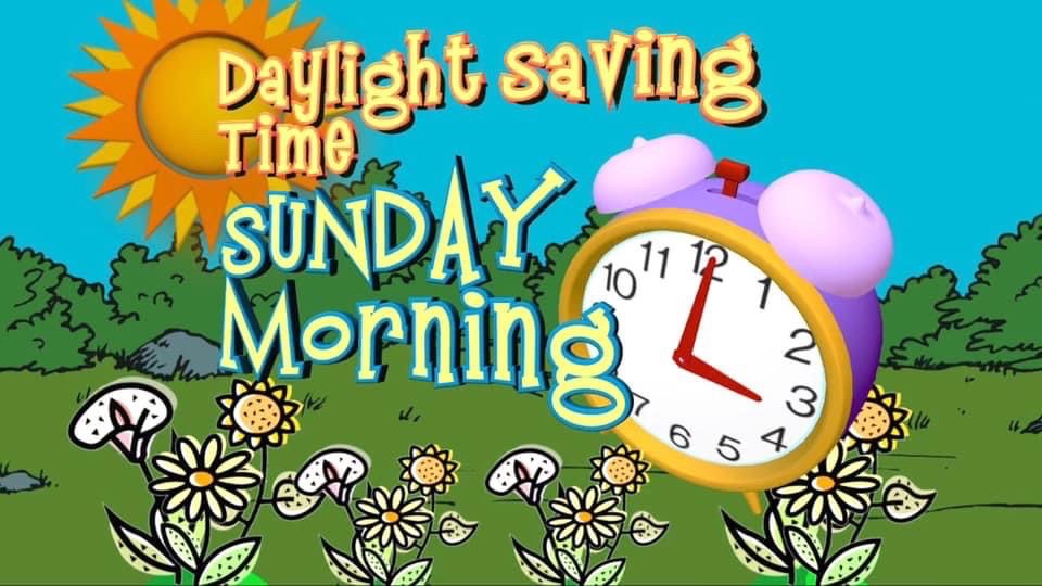 Spring forward for daylight saving time. Make sure to set your clocks ahead one hour this morning!