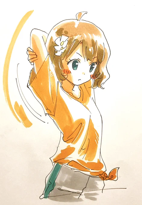 ストレッチ桃子ちゃんセンパイ。 