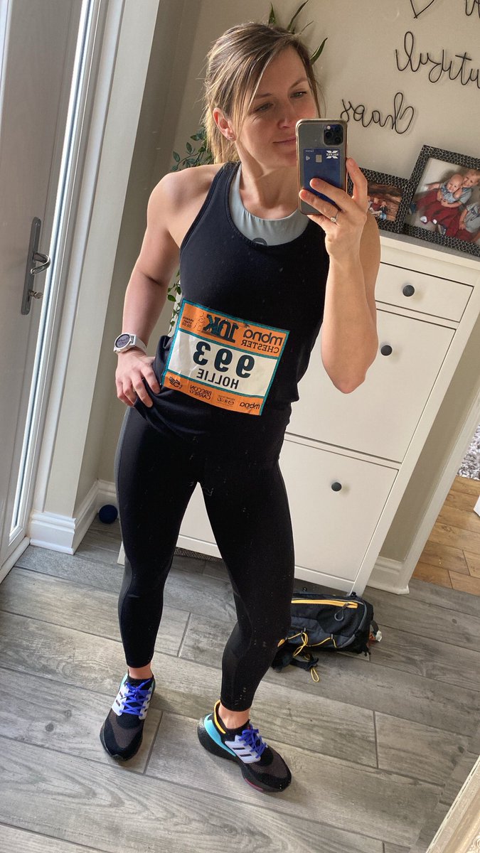 HolColecliffe's tweet photo. Chester 10km done ✅ 51:49 chip time 😎 @DeePointPrimary providing the best cheering squad out there, amazing support…thank you !😍 @chestermarathon https://t.co/pnwRhOxD7l