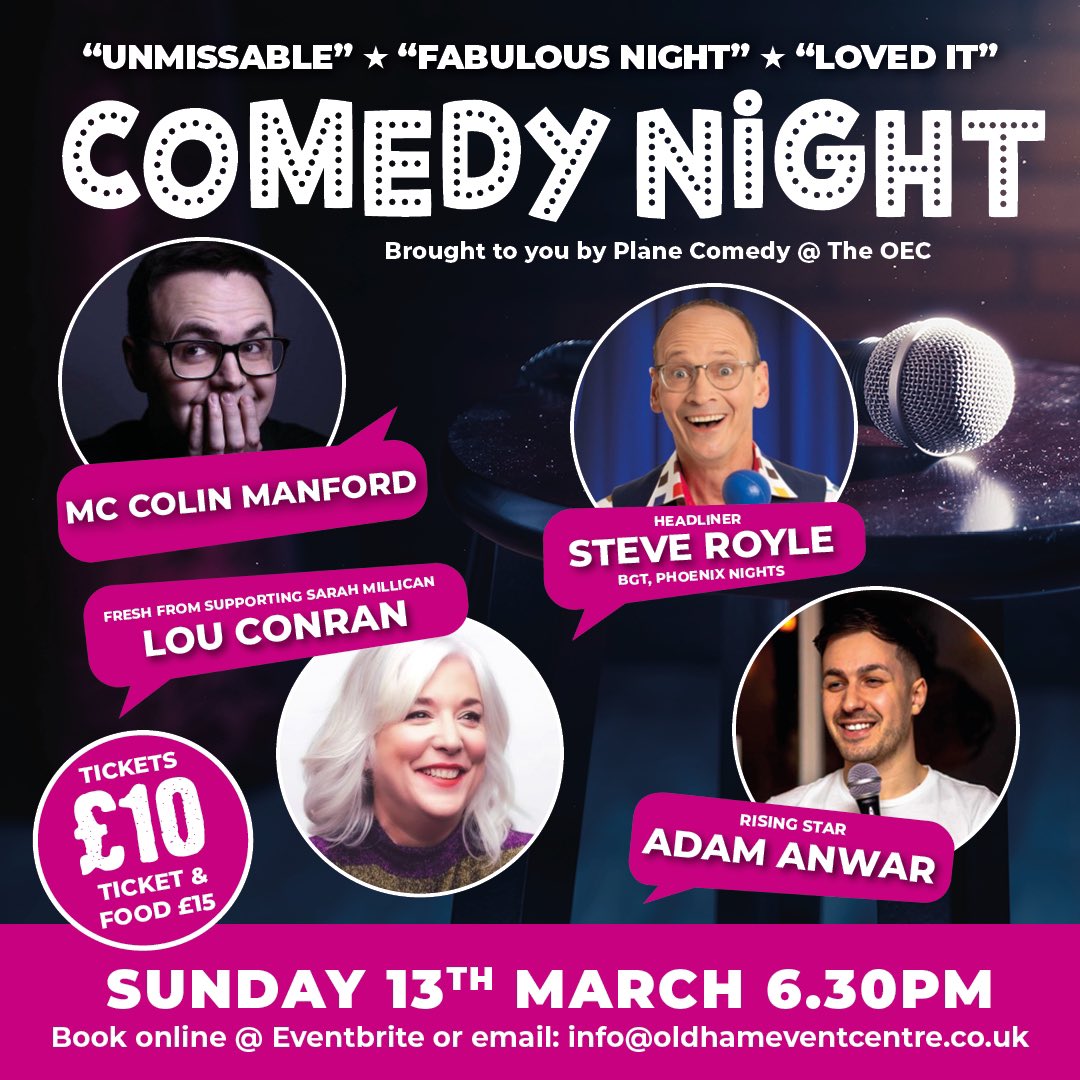 Comedy Tonight eventbrite.co.uk/e/plane-comedy… #comedy #oldham #standup #oldhamhour #manchestercomedy #sundayfun