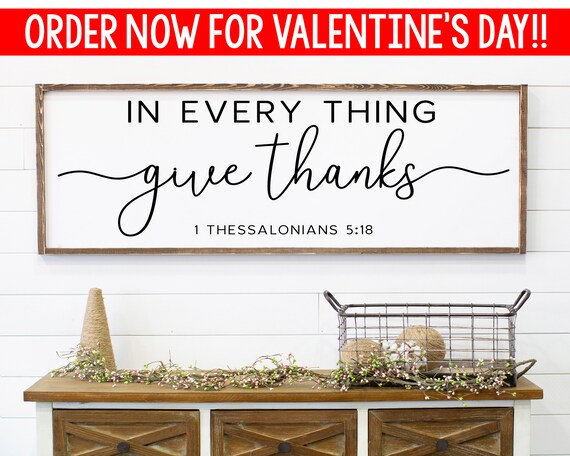 lovebuiltshop's tweet image. In Every Thing Give Thanks Sign Modern Farmhouse etsy.me/2EwUinC #anniversarygift #rusticfarmhouse #rusticdiningroom @etsymktgtool