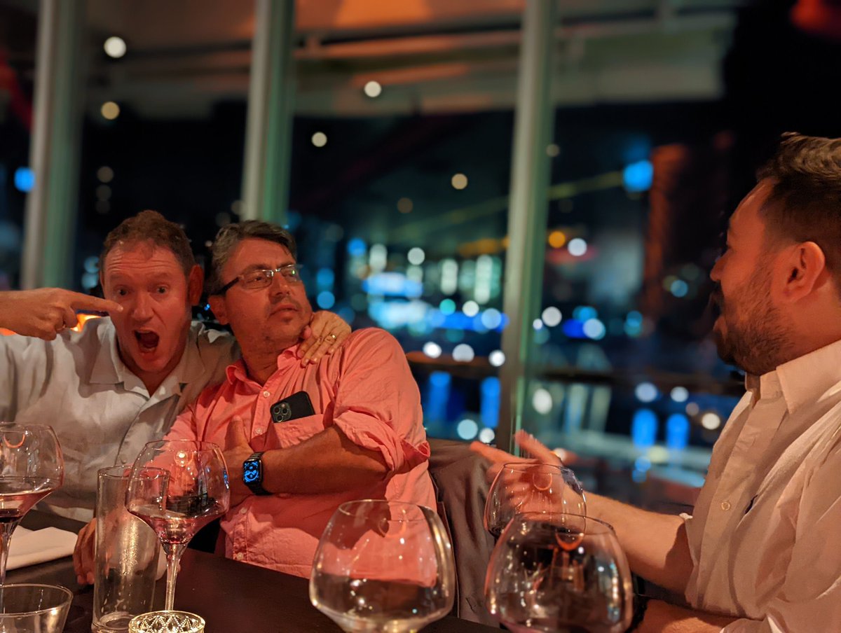 trent_mclaren's tweet photo. Good to see the first @FTTcommunity “board meeting” got off to a flying start.
As you can imagine… we agreed on everything 😂 and 4 years of not seeing each other in real life really brought us closer together.
Great night before @ChangeGPS #ChangeSummit
Fun days ahead https://t.co/BxN5rcIwsu