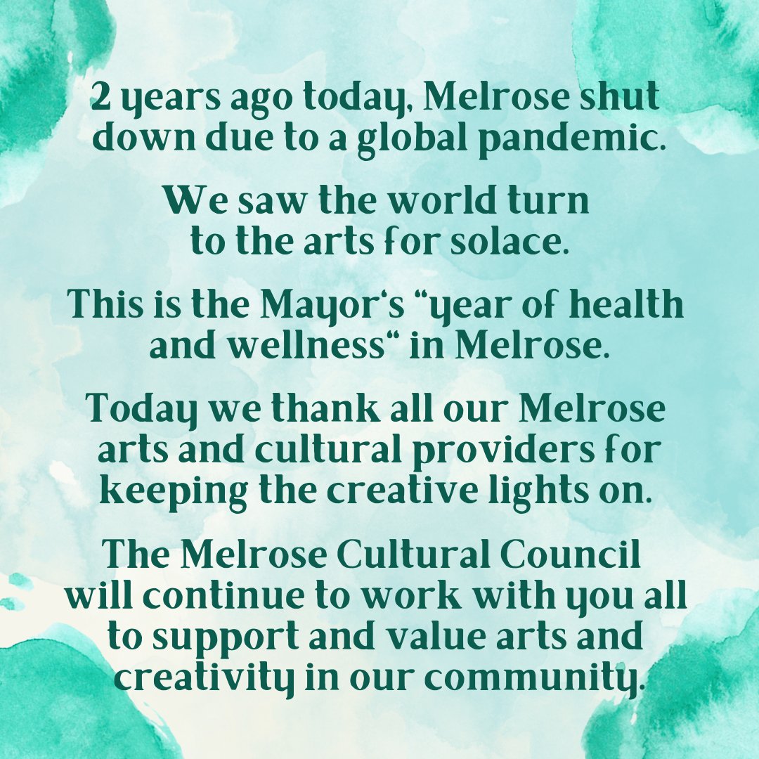 Melrose Cultural Council tweet media