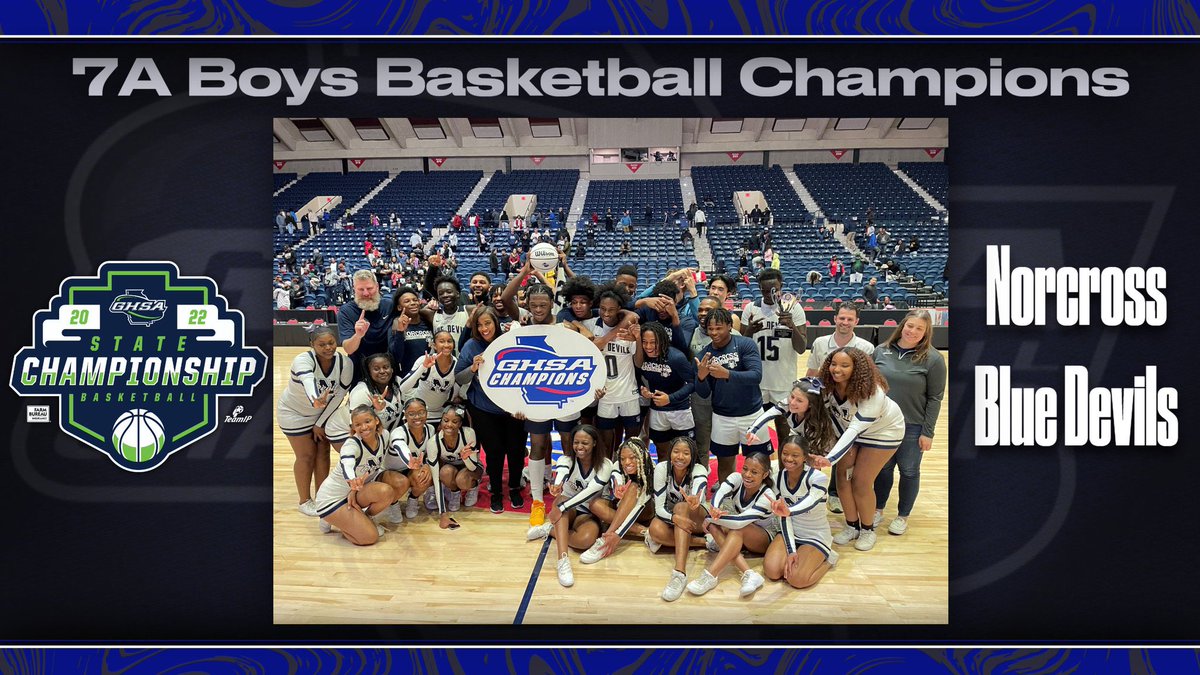 norcrossmath's tweet photo. Congratulations to our state championship basket ball teams, coaches &amp; fans, what a night! A big shot out to math teacher coaches Gold @ClantonLuke &amp; Storrs @NorcrossHoops @norcrosssports https://t.co/hVHWKmP0Mh