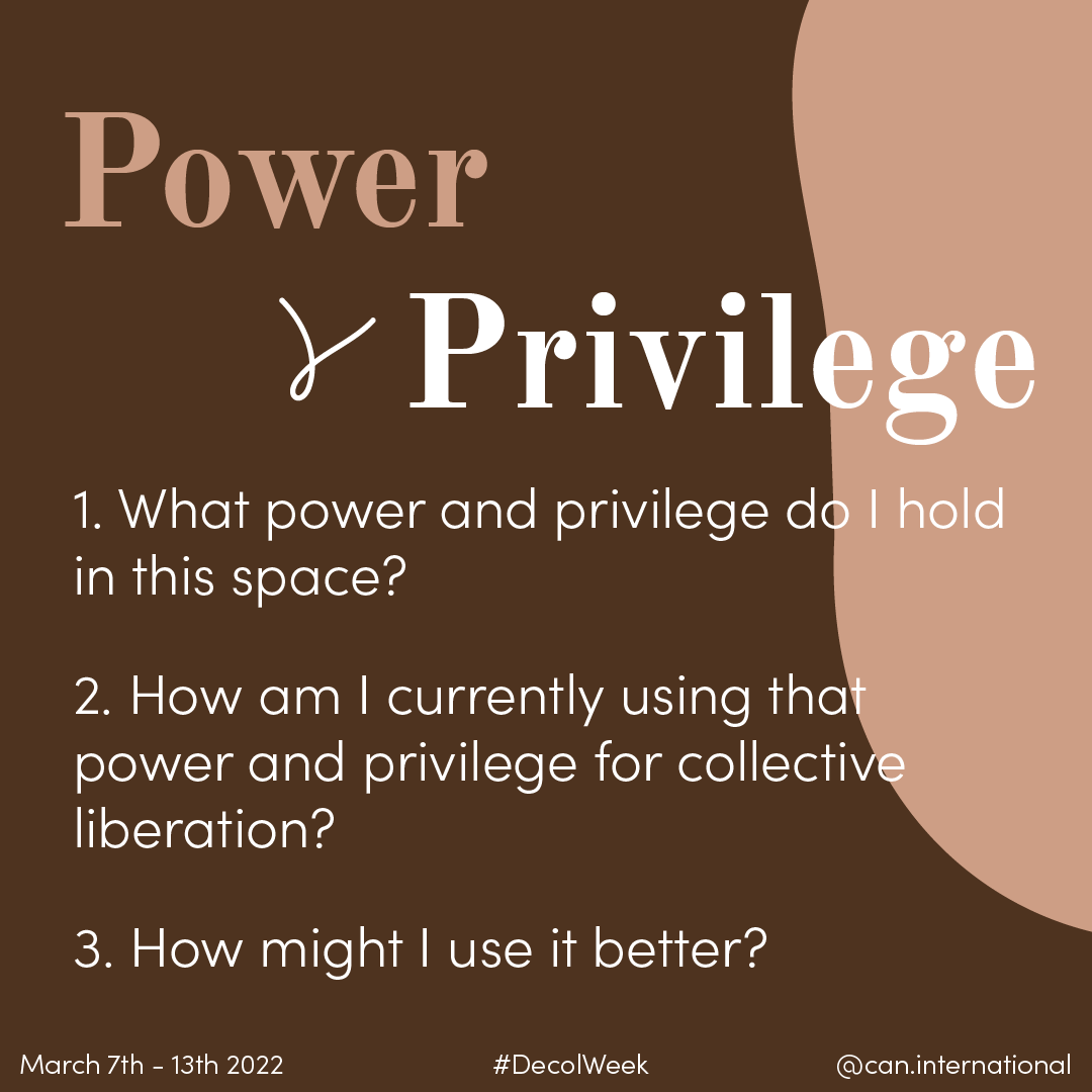 CANIntl's tweet photo. We all want to grow and improve our activism, but we can sometimes forget to take time out and reflect. We've made it easy for you with these handy prompts to assess your activism & be in better relationship with frontline communities. ✊🏽
#DecolWeek #MovementPower4ClimateAction https://t.co/yvnknBNQ5o