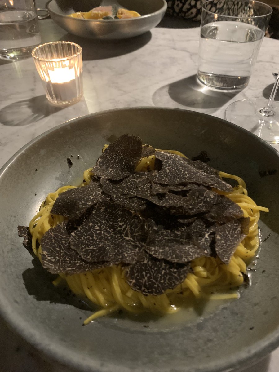FrancesJones02's tweet photo. Taglierini with winter truffle. 
#Foodie https://t.co/Kbj3cjR2VC