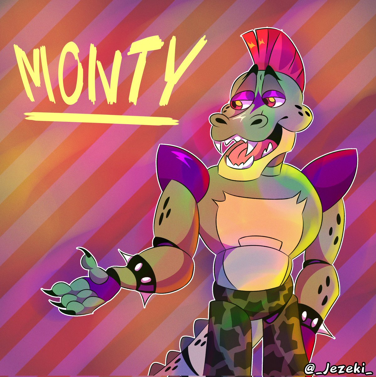 _Jezeki_'s tweet photo. 🐊🐊🐊
____________________________________
#fnafsecuritybreach 
#montgomerygator 
#fnafsecuritybreachfanart https://t.co/8B0IY6O5Ak