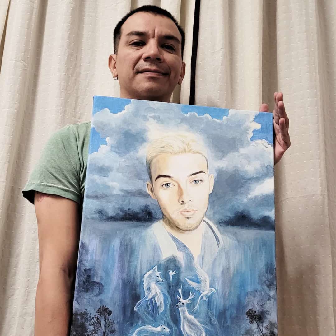 Pabletthe's tweet photo. Me ayudan con RT??? Mi amigo hizo esta obra para @santimaratea___ desde Corrientes!! Y necesitamos dársela 😃😃😃@_santimaratea @SantimarateaFM #NACIMOSLISTAS @telefenoticias @chinasuarez @ChilbitaSoyYO @osvaldobazan @PatoBullrich @estebanbullrich @losdeimaguare @PamelaDav https://t.co/zFuE9athSk