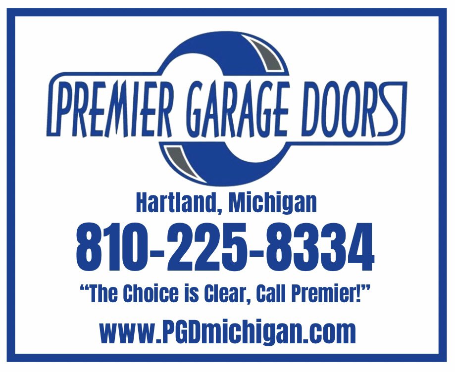 PremierGD's tweet image. “The Choice is Clear, Call PREMIER!”
PGDmichigan.com #PremierGarageDoors #HartlandMichigan