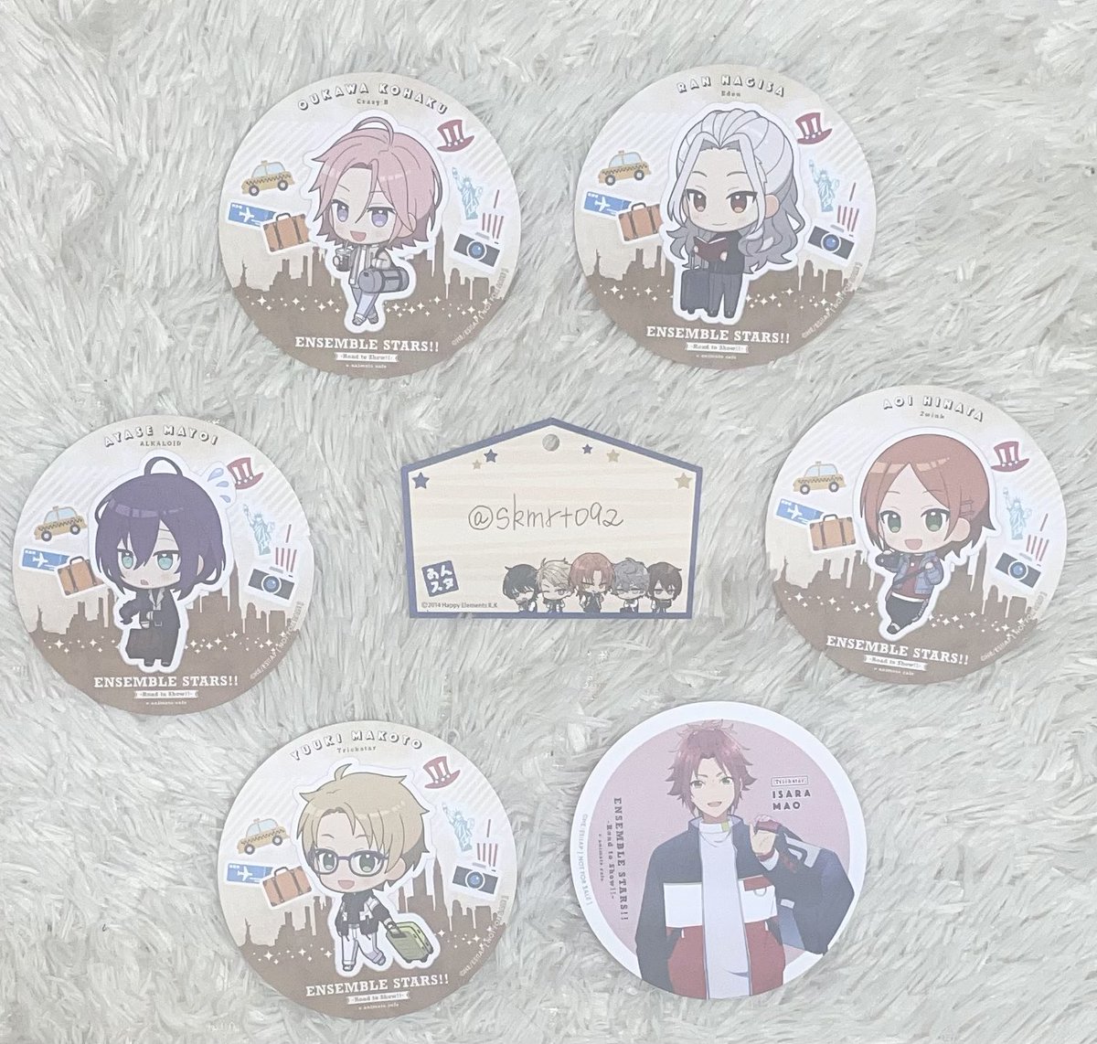 skmrt092's tweet photo. 【交換】
 あんスタ アニメイトカフェ アニカフェ コースター

譲▶️桜河こはく、乱凪砂、礼瀬マヨイ、葵ひなた、衣更真緒、遊木真
求▶️朔間凛月

⚜️都内手渡し
⚜️郵送交換

検索からでもお気軽にお声掛け下さい。 https://t.co/FtLW0B0PuR