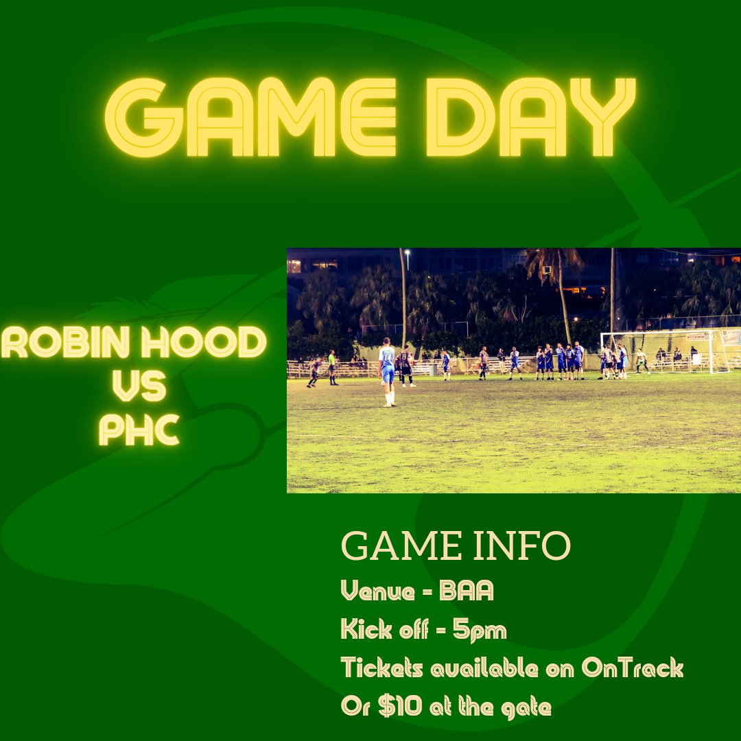 RobinHood_FC's tweet photo. Morning Hoodlums. Thankfully the weather is clearing and it's shaping up to be a good day for some footy. 

Today we take on @phc_zebras in the next round of the FA Cup. We play in the second match of a double header at BAA with Dandy Town taking on Trojans ahead of us at 3pm. https://t.co/Hb76riNupp