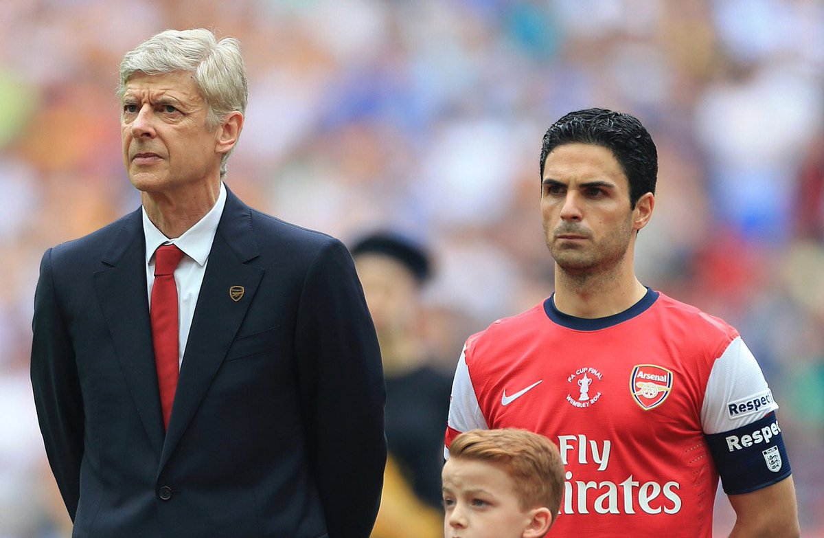 PatrickTimmons1's tweet photo. Arsène Wenger: ‘Yes, I think Arteta has recaptured the spirit of Arsenal. We still have some way to go, because we were dominating England for some time, but I think all the ingredients are there’. https://t.co/4Pg3NqSv6m