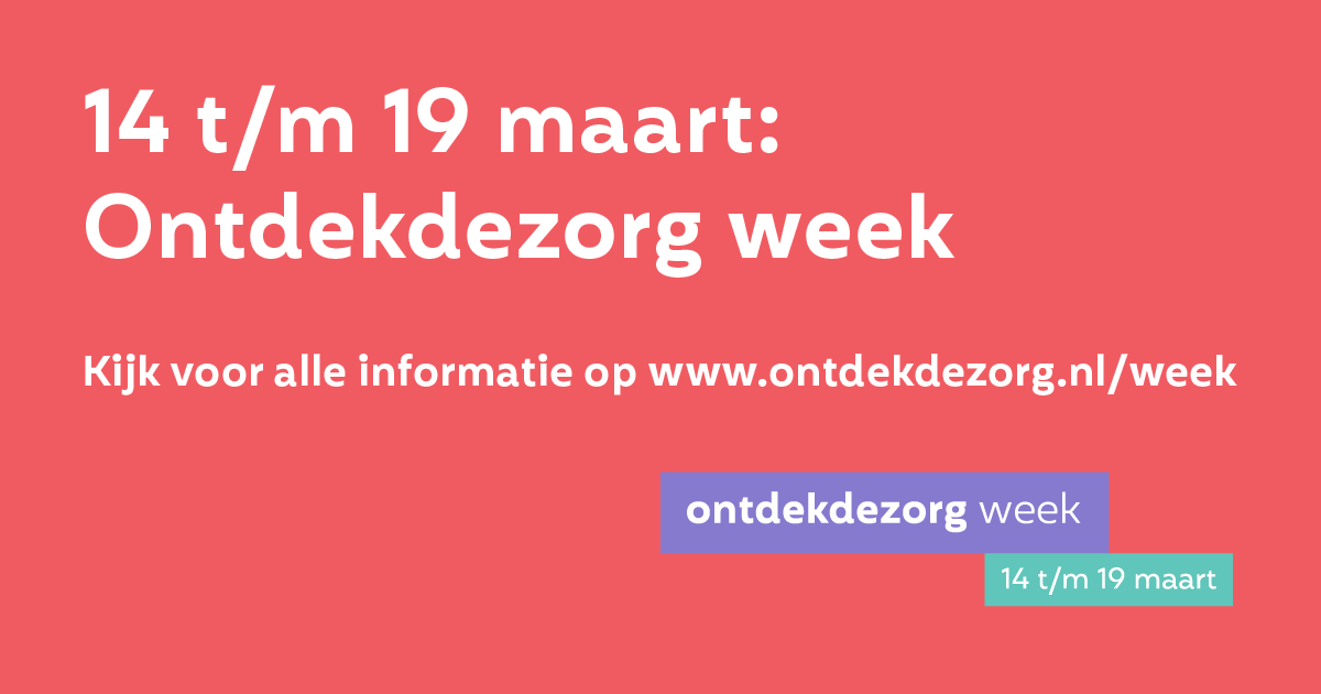 Morgen is het dan zover, dan start de #Ontdekdezorg week! We openen de week morgen om 11.00 uur met een live uitzending die je via de website ontdekdezorg.nl/week kan volgen. Kijk jij ook mee?  #ODZW2022 #ontdekdezorgweek