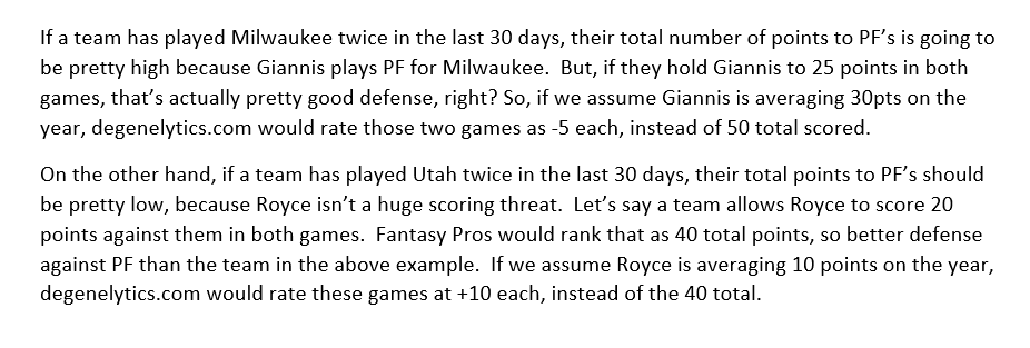 degenEli's tweet photo. never fear, @degenEli is here

@ryanpropz cheat sheets for all games today

Using https://t.co/eVlnxaj8SV Difference/Average rankings from the last 60 days, NOT fantasypros, see last photo for the difference but feel free to ask questions.

#gamblingtwitter https://t.co/XqOqlSxLev