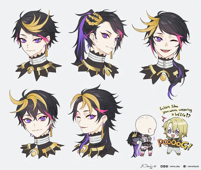 practice drawing Shu's pretty face and imagine some hairstyles🐧 sorry btw LOL

#YaminoArt #drawluca 