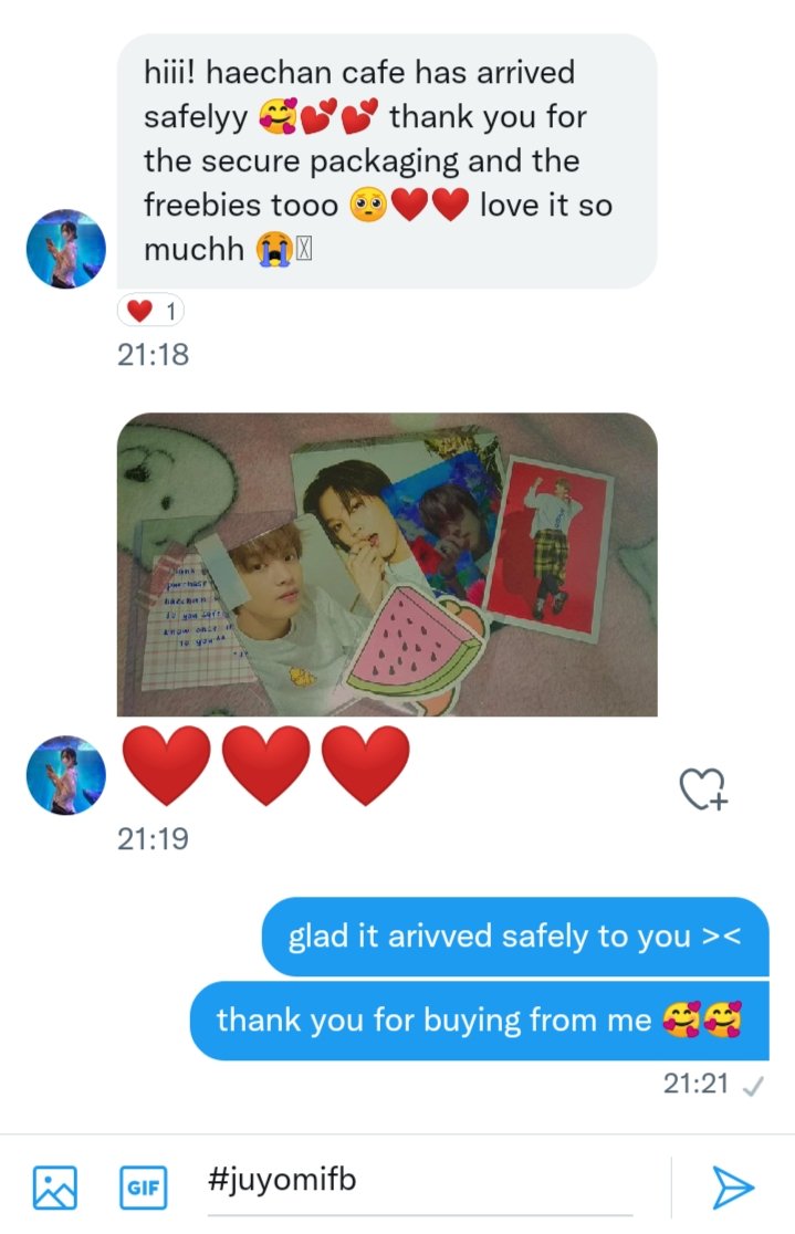juyocartz's tweet photo. ➳ feedbacks from buyers ✰
#juyomifb https://t.co/MzFjVLUy90