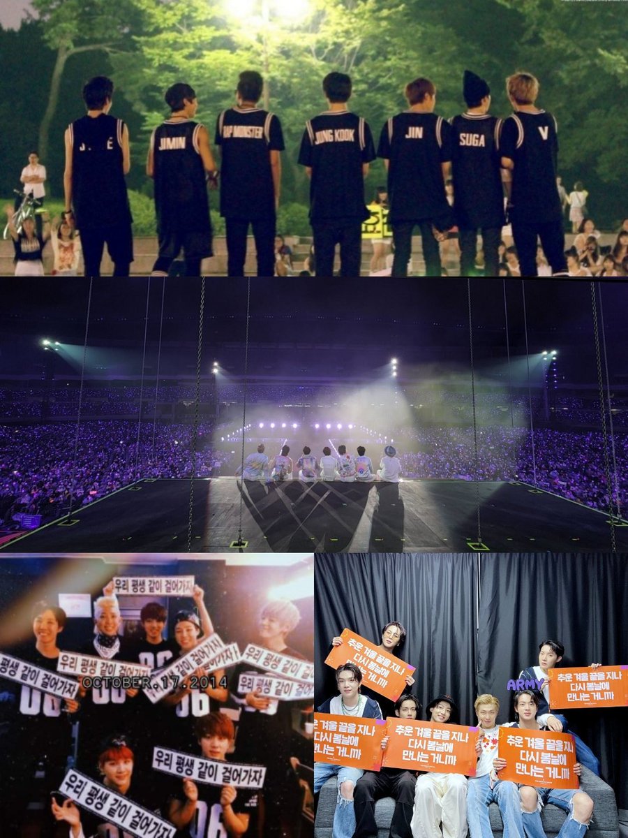Sweetbunch07's tweet photo. "Until we hit those big numbers, i wish all Bangtan members and ARMY could be together. We'll be enormously big at the end, i'll pray for that"
- Min Yoongi 150613
#ThankYouBTS
Your bulletproof vest is your courage and your shield is our cheers. BTS BTS BTS

#PTD_ON_STAGE_SEOUL https://t.co/6n4rthfQmI