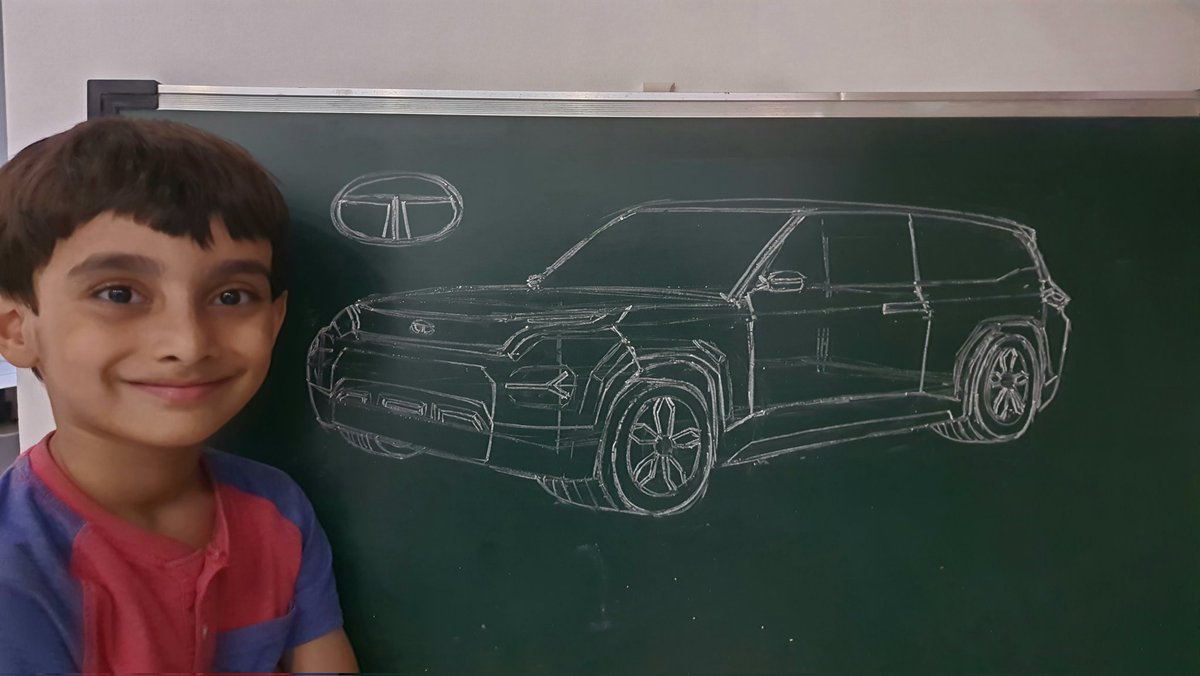 a_chandra0103's tweet photo. Tata Punch sketch by six year old Naksh
@TataMotors_Cars 
@TataMotors 
@tatapunch 
@BosePratap @m__frascella https://t.co/1KBad2ypZ3