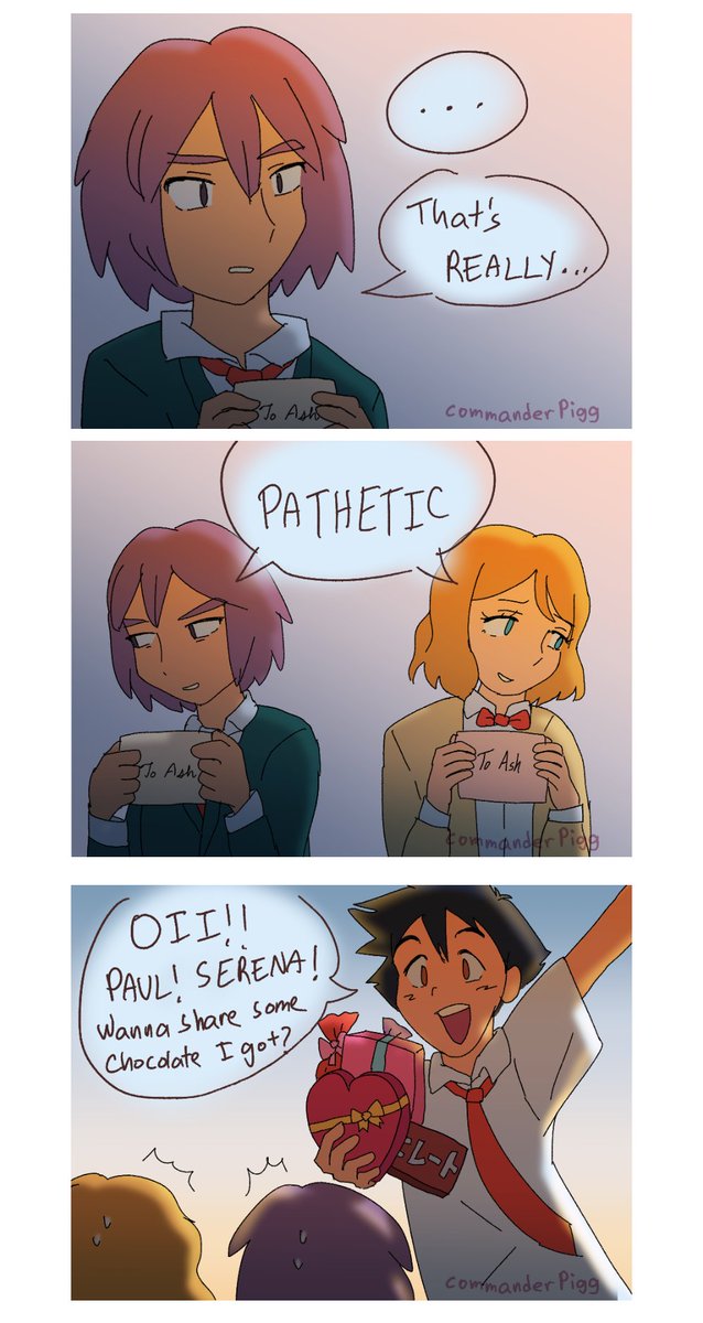 commanderpigg's tweet photo. "White Day” -a Japanese holiday, one month after valentines day, when those who receive valentines gifts return the favor.
But for Paul (and someone else...), it’s a second chance for them to give a gift in the first place.
#anipoke #comashipping #amourshipping (yup lol) https://t.co/ByJZjez4xI