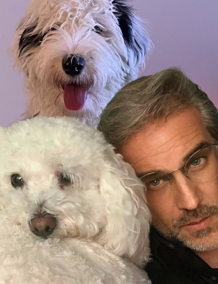 Isaac_Halevi's tweet photo. Three’s Company — Kaylee the Sheepadoodle 🐑 🐶 Kenzie the Bichon 🐩 And me, Ian Ségal, Glorified Service Human 😜
.
.
.
.
#sheepadoodle #dogs #dogsoftwitter #bichon #dogsofwriters #threeisnotacrowd #threescompany #threemusketeers #wearefamily #thegang #squad #squadgoals https://t.co/vYnhbTLtJ9