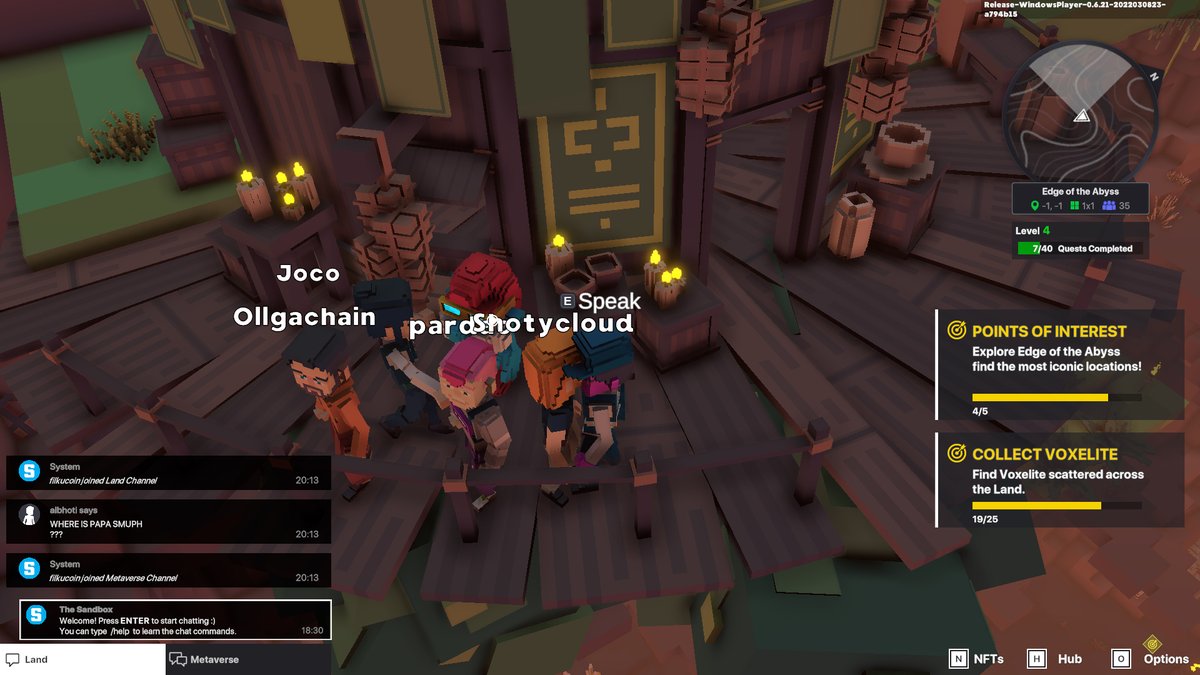 Pocen12's tweet photo. @TheSandboxGame I just participated in the daily #SandboxAlphaS2Contest for a chance to earn up to 1,000 $SAND! Starting March 11 - Find Papa Smurf. Check out my screenshot below! 👇 #SandboxAlphaS2 https://t.co/jyMUVY1H3U