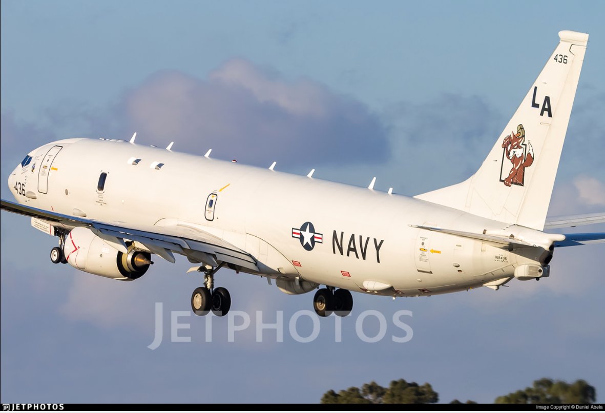 TheSnoopySnoop's tweet photo. Departing Keflavik just now

#AE4EBA P-8A Poseidon 168436 #USNavy 🇺🇸

#haveglass #planespotting #AvGeek #milair https://t.co/snFc3PSM0W