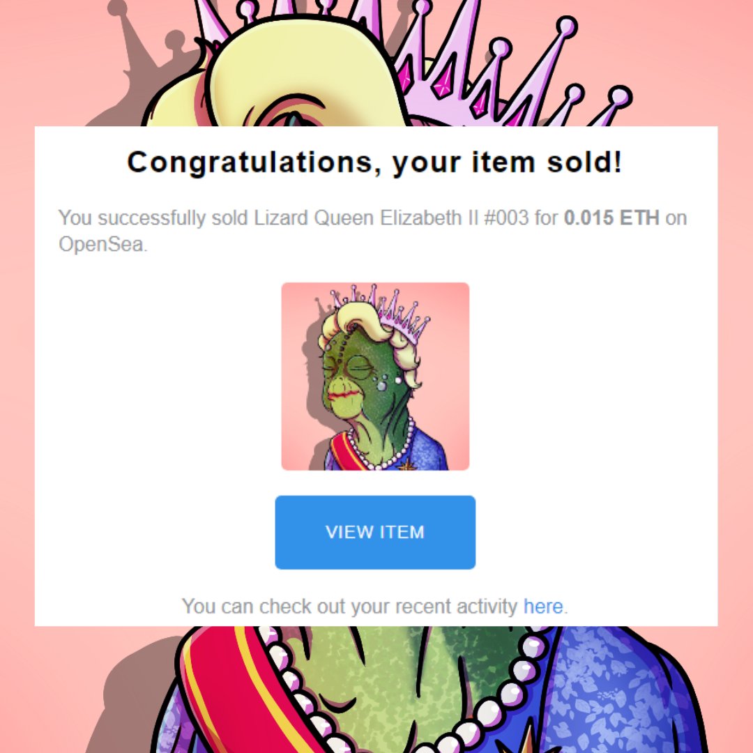 MFReptilians's tweet photo. 🦎 Lizard Queen Elizabeth II has a neww owner!
Thanks to everyone that supports us!
#NFTs #nftcollector #nftsale https://t.co/nULUrYKAg7
