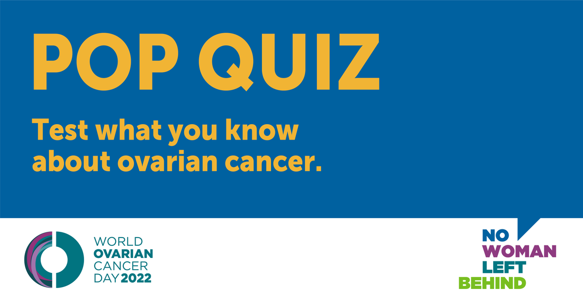 8 weeks to #WOCD2022 - great time to find out how much you actually know about #ovariancancer!  Take our quiz and find out - and then share with friends and family, so we can get to our goal of #NoWomanLeftBehind!

📝 loom.ly/pQp-cak