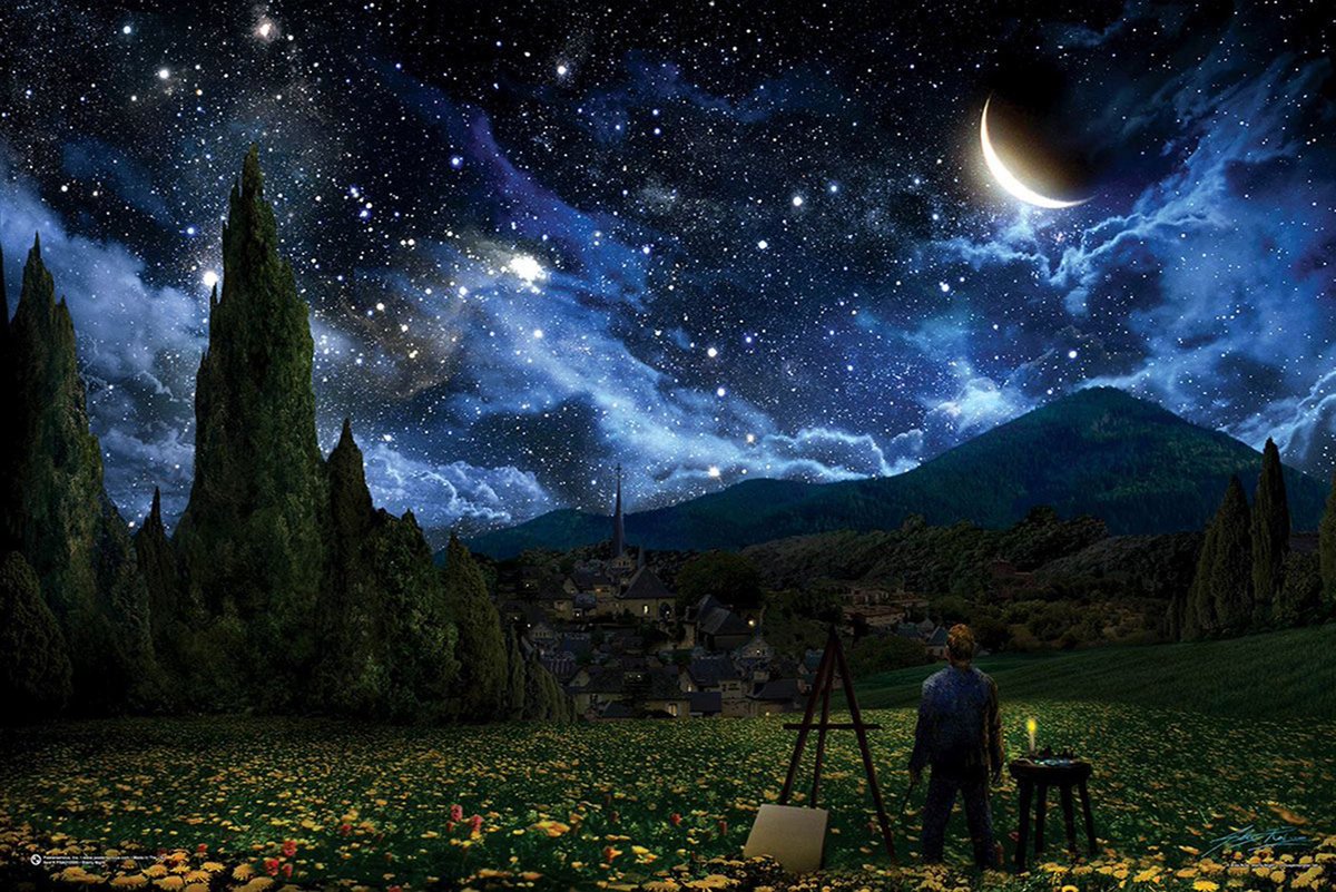 EnsedeCiencia's tweet photo. "A menudo pienso que la noche está más viva y más rica de colores que el día".

— Vincent Van Gogh https://t.co/qBsb4FYqXe