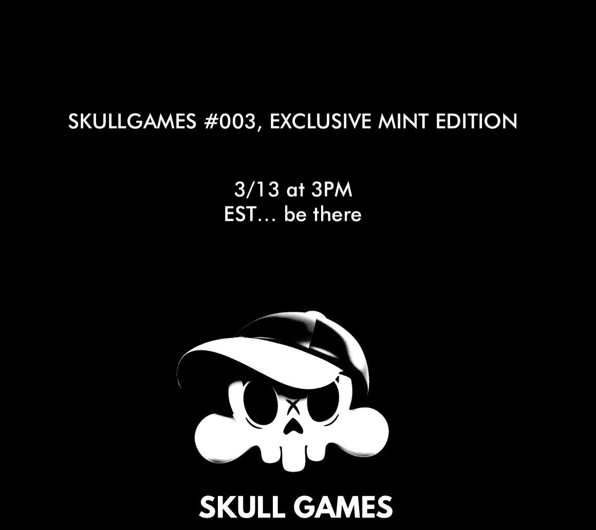 "#SKULLGAMES, be ready, <a href="/skullTOONSNFT/">SKULLTOONS</a>"