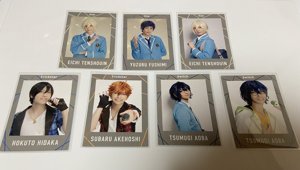 trmeronpan's tweet photo. 【交換】あんステ　チェキ　カード

���:英智　弓弦　北斗　スバル　つむぎ

求:乱凪砂

特典⇄ノーマルの交換可。ご不快で無ければ2:1も可能です。郵送にてお取引になります。宜しくお願い致します。 https://t.co/qTaZJIj4UY