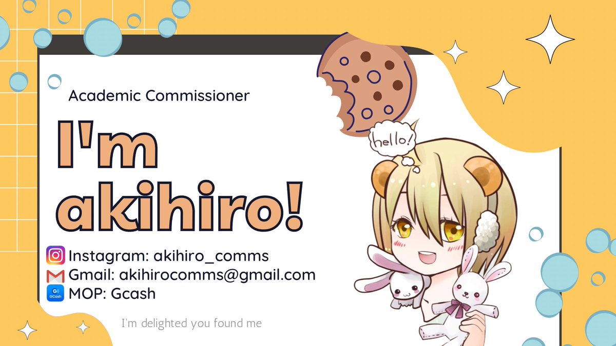 akihiro_comms's tweet photo. 🐰Hello, my name is Hiro, and I'll be the Acad Commissioner you can trust. 

🐰The Academy will do all possible to provide you with a high-quality output. 

🐰The academy is a fantastic place to be! 

🐰Please do not hesitate to dm me. You can dm me anytime! || require now! <3 https://t.co/1h4OLMVFlI