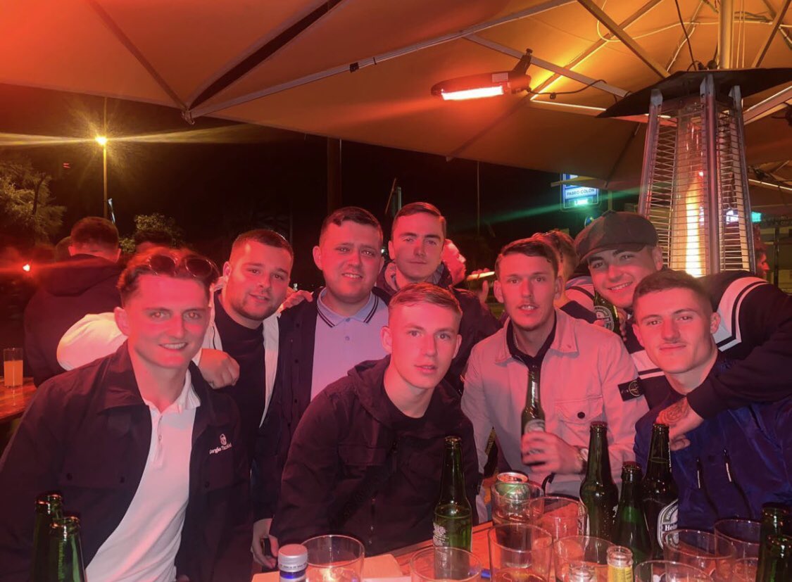 Jamiebuckk's tweet photo. Quality trip away. Praying we can go on at least one more this season. 🇪🇸⚒🍻 https://t.co/2th7zGOgcY